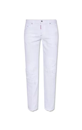 Dsquared2  Pantalon 100% coton de Dsquared2 S71LB1055 Couleur : 100 WHITE