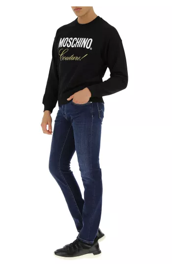 Moschino  Pull 100% coton de Moschino ZA1719 Couleur : 1555 NOIR