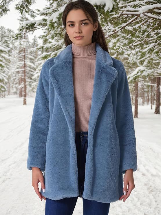 Women's Imitation Otter Rabbit Fur Grass Medium Long Suit Collar Coat