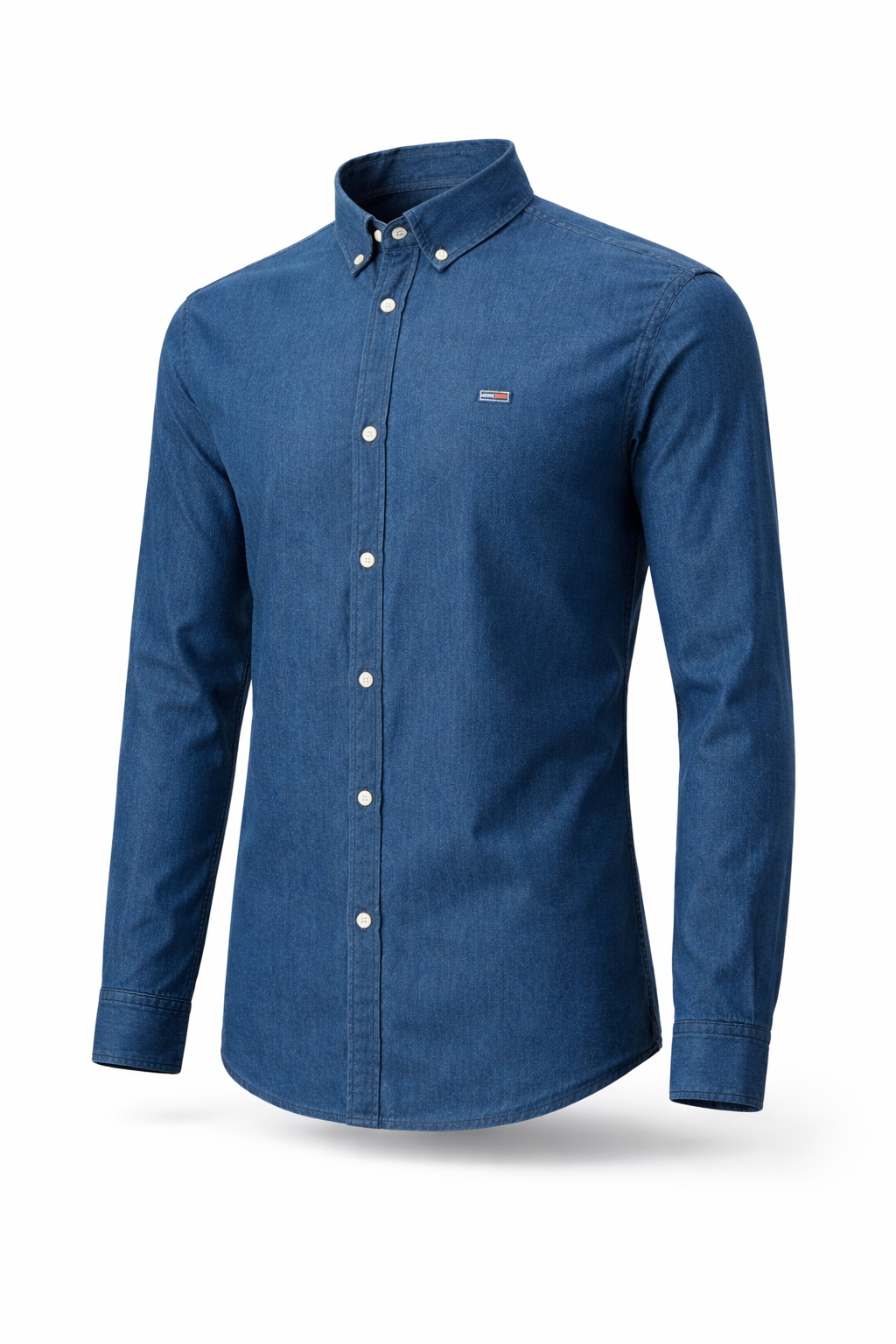 Tommy Jeans Chemise slim 100% coton - Tommy Jeans. DMODM06562 Couleur : 447 indigo