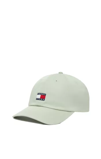 Casquette Tommy Jeans 100% Coton bio REF : AM0AM12020 Couleur : M1C Misty Sage