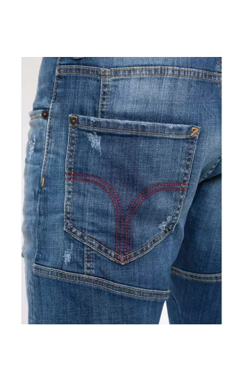 Dsquared2  Pantalon 98 % coton de Dsquared2 S74LB0611 Couleur : 470 DENIM