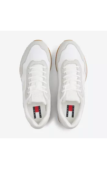 Sneakers Tommy Hilfiger Pour Homme REFERENCE EM0EM01617 Couleur : YBL Ecru